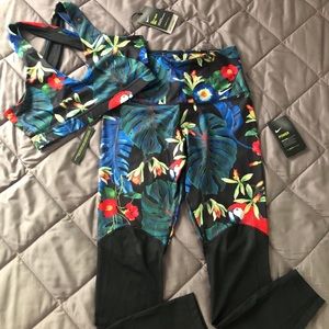 Nike Dri-Fit Floral Set (Black)